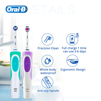 Oral B Vitality elektryczna szczoteczka do zębów obrotowy akumulator inteligentna końcówka do szczoteczki do zębów wymienne wybielanie zębów zdrowy najlepszy prezent 3